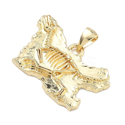 Brass Pendants KK-C251-06B-G-1