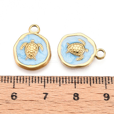 304 Stainless Steel Pendants STAS-N108-08B-G-1