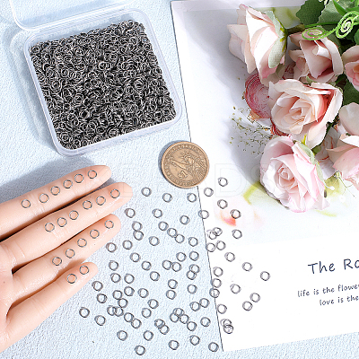 304 3000pcs Stainless Steel Open Jump Rings STAS-SP0001-63B-1