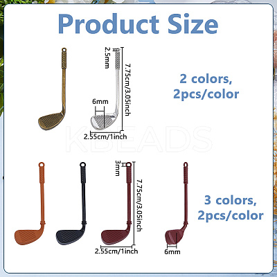 10Pcs 5 Styles Tibetan Style Zinc Alloy Big Pendants FIND-DC0008-13-1