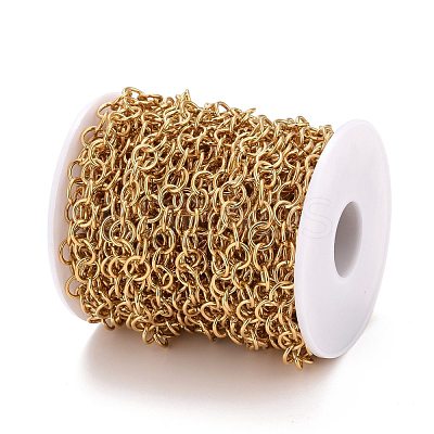 PVD Vacuum Plating 304 Stainless Steel Rolo Chains CHS-F011-08E-G-1