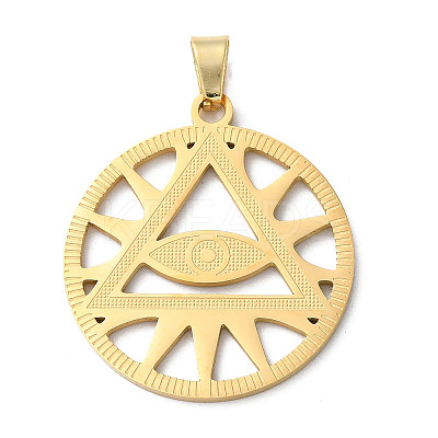 201 Stainless Steel Pendants STAS-D041-13G-1