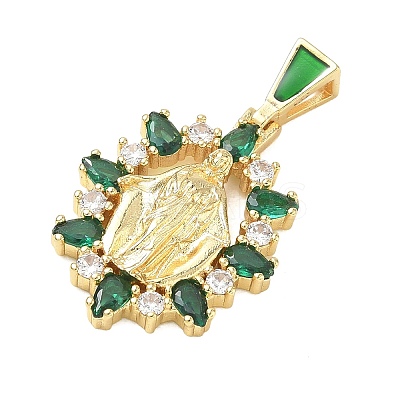Religion Brass Pave Cubic Zirconia Pendants CU-CBA83A6-01D-G02-1