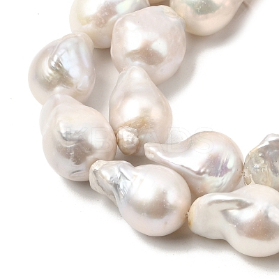 Natural Baroque Pearl Keshi Pearl Beads Strands PEAR-K004-17-1