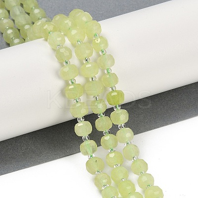 Natural Dyed White Jade Beads Strands G-H057-A22-09-1