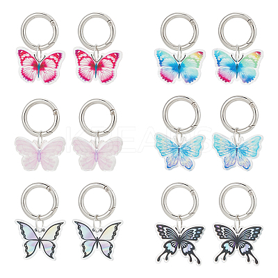 Printed Acrylic Shoe Charms PALLOY-AB00080-1