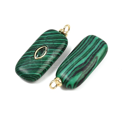Synthetic Malachite Pendants KK-B157-43G-01-1
