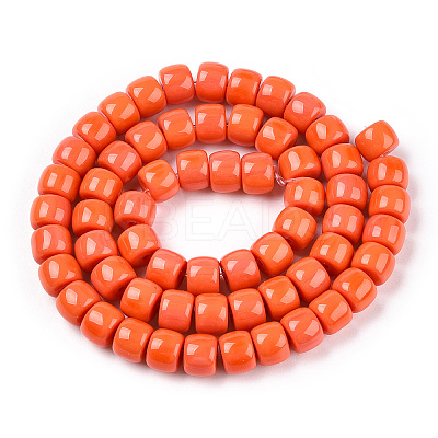 Opaque Glass Beads Strands GLAA-NH0002-B04-1