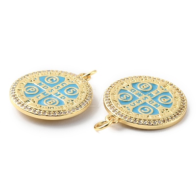 Rack Plating Brass Pendants KK-F852-26G-1
