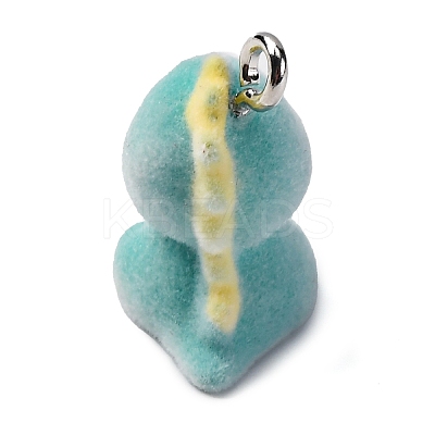 Flocky Resin Pendants LS-FIND-S001-08E-1