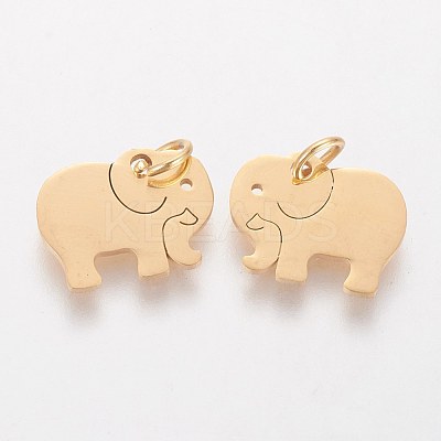 304 Stainless Steel Pendants STAS-Q201-T463G-1