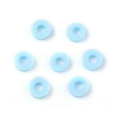 Handmade Polymer Clay Beads X-CLAY-Q251-8.0mm-101-1