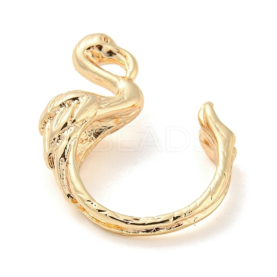 Brass Open Cuff Finger Rings RJEW-K254-08G-1