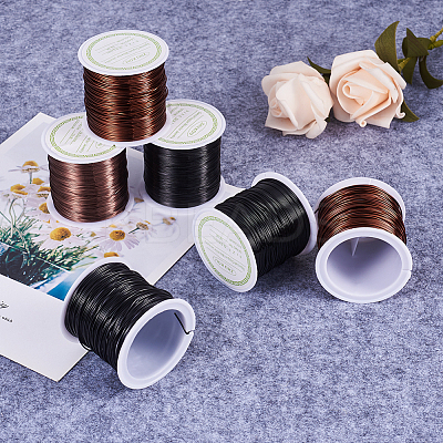 Round Copper Beading Wire for Jewelry Making YS-TAC0004-0.8mm-15-1