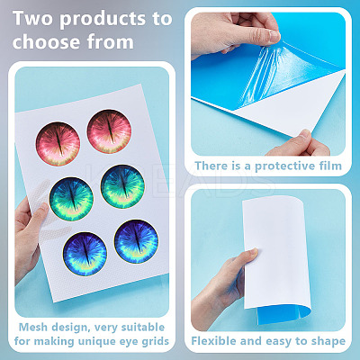 10Pcs 2 Styles PVC Plastic Sheets AJEW-OC0005-73A-1