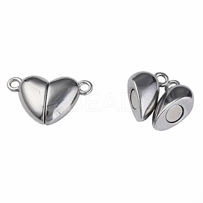 Non-Tarnish 304 Stainless Steel Magnetic Clasps STAS-N087-55-55P-1