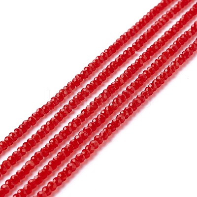 Transparent Glass Beads Strands GLAA-C019-01A-16-1