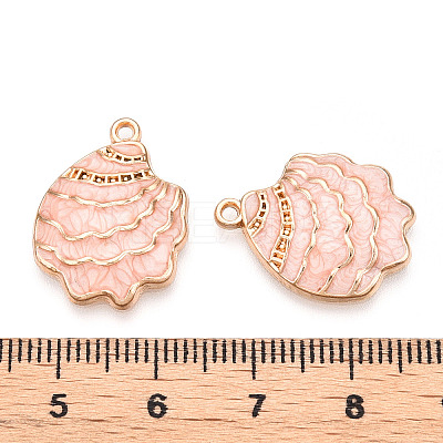 Rack Plating Alloy Enamel Pendant ENAM-Q449-12G-03-1