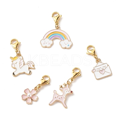 Alloy Enamel Pendant Decorates HJEW-JM00588-1
