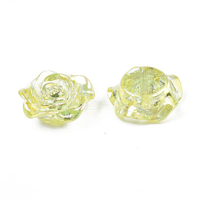 Transparent Acrylic Beads TACR-N006-64E-1