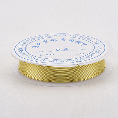 Round Copper Jewelry Wire CWIR-Q006-0.5mm-G-1