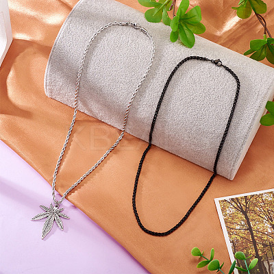 4Pcs 4 Styles 304 Stainless Steel Choker Necklaces for Women NJEW-TA0001-21-1