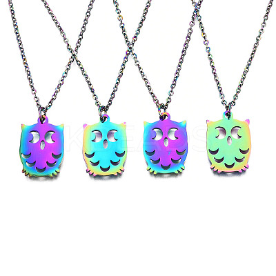 201 Stainless Steel Pendants Necklaces LS-NJEW-S105-JN641-1