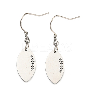 Non-Tarnish 304 Stainless Steel Dangle Earrings EJEW-B032-01P-1