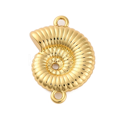 Rack Plating Brass Shell Shape Connector Charms LS-KK-Z070-14G-1