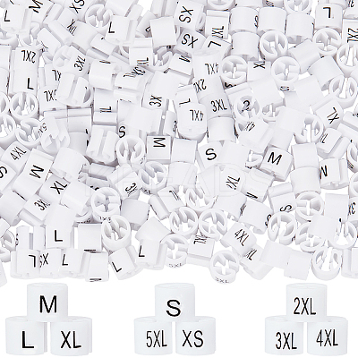 234Pcs 9 Style XS~5XL Plastic Clothing Trouser Size Markers KY-CP0001-10-1