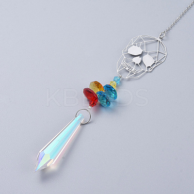 Crystals Chandelier Suncatchers Prisms LS-AJEW-G025-F07-1