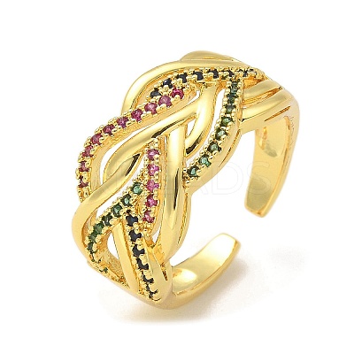 304 Stainless Steel Criss Cross Rings LS-RJEW-B109-08G-02-1