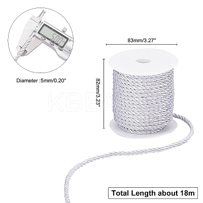 3-Ply Polyester Cord OCOR-WH0033-17B-WH-1