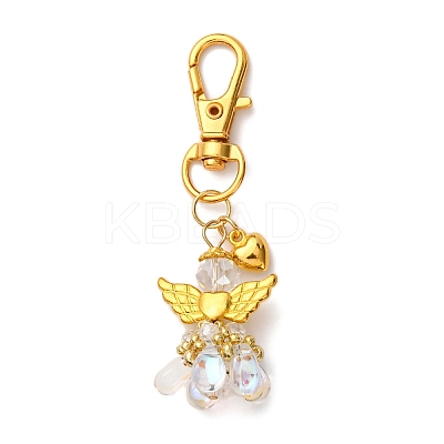 Glass Pendant Decoraitons HJEW-MZ00288-1