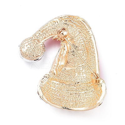 Golden Plated Alloy Brooches LS-JEWB-L011-003G-1