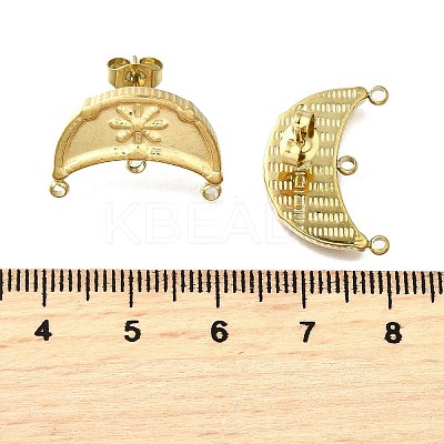 304 Stainless Steel Stud Earring Findings LS-STAS-B087-04G-02-1