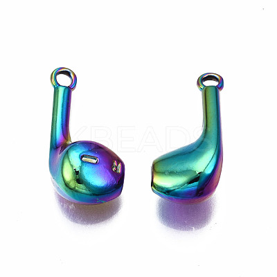 Rainbow Color Alloy Pendants PALLOY-N163-103-NR-1