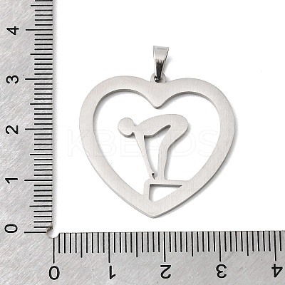 304 Stainless Steel Enamel Pendants STAS-H247-07P-02-1