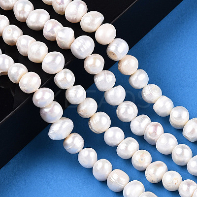 Natural Cultured Freshwater Pearl Beads Strands PEAR-N013-08G-01-1