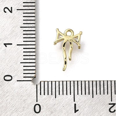 Rack Plating Brass Micro Pave Cubic Zirconia Charms KK-M014-02A-G-1