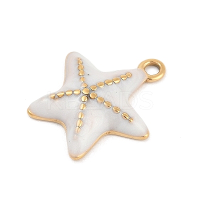 304 Stainless Steel Enamel Pendants STAS-I325-062G-01-1