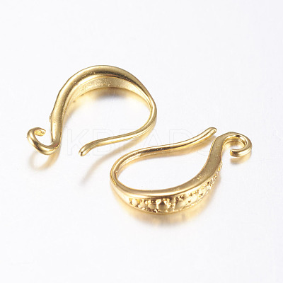 Brass Earring Hooks KK-K197-62G-1