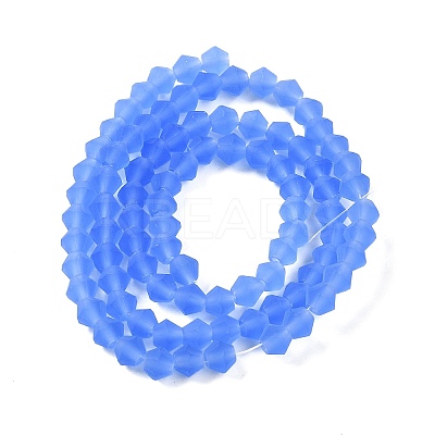 Imitate Austrian Crystal Frosted Glass Beads Strands LS-GLAA-F029-TM3mm-B07-1