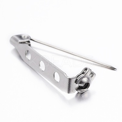 Tarnish Resistant 304 Stainless Steel Brooch Findings Sets LS-X-STAS-G137-52P-1