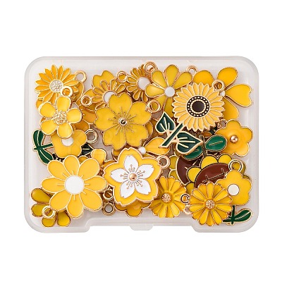 26Pcs 13 Styles Alloy Enamel Pendants ENAM-FP0002-10-1