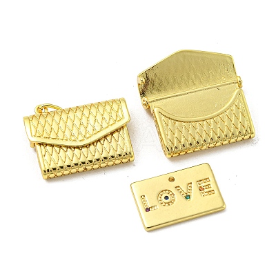 Real 18K Gold Plated Brass Pendants KK-L209-033G-1