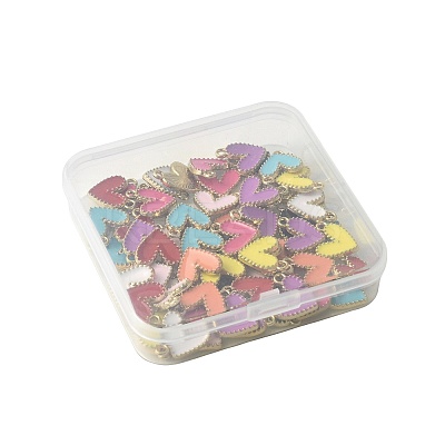 66Pcs Alloy Enamel Charms ENAM-FS0004-25-1