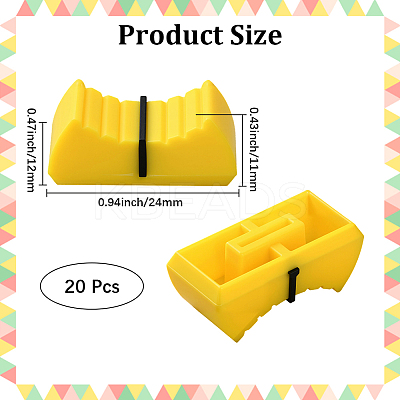 20Pcs Plastic Audio Console Slider Caps AJEW-CN0004-53D-1