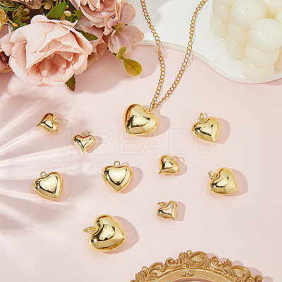 10Pcs 5 Styles Brass Pendants KK-BBC0022-65-1