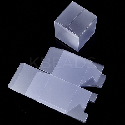 Frosted PVC Rectangle Favor Box Candy Treat Gift Box CON-BC0006-38-1